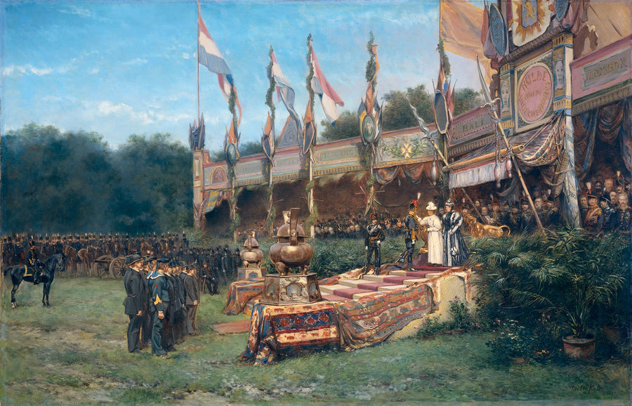 Remise de la croix de Lombok par la reine Wilhelmina sur le Malieveld à La Haye, le 6 juillet 1895 - Mari ten Kate