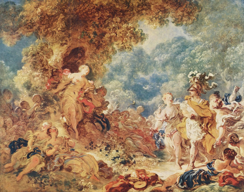 Renaud i Armides hager - Jean-Honoré Fragonard