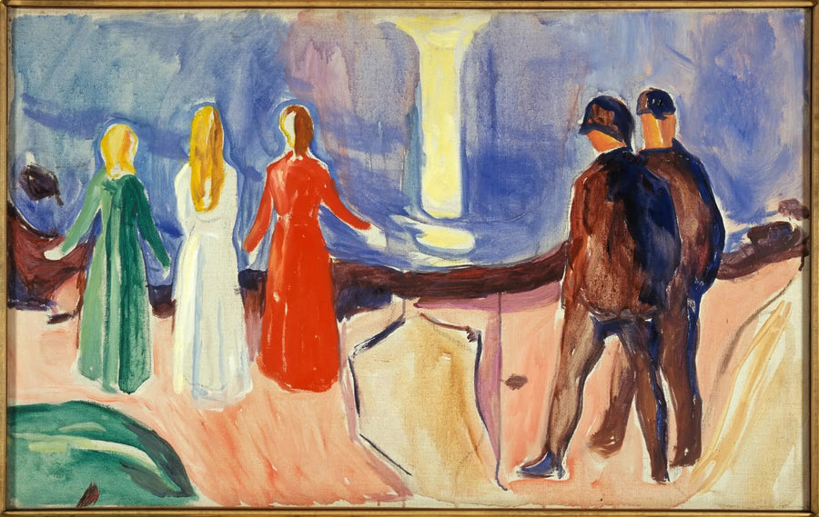 Møte på stranden - Edvard Munch