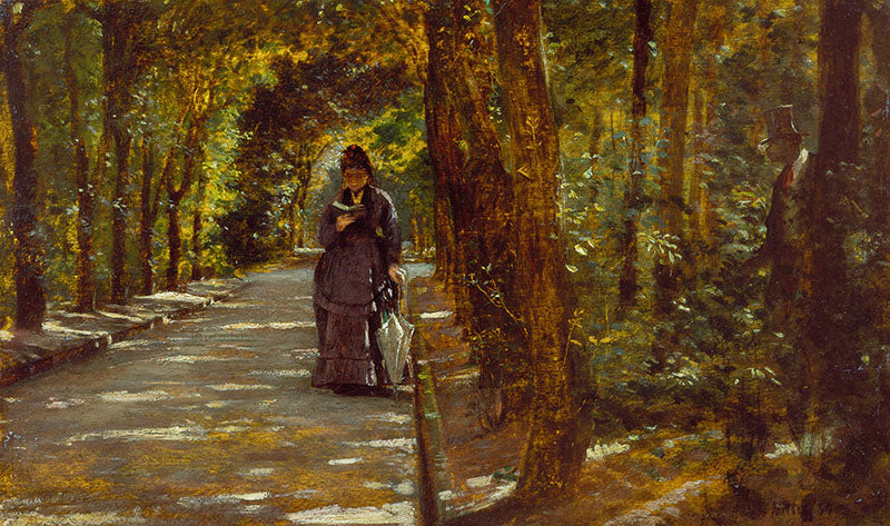 Møte i Portici-skogen - Giuseppe De Nittis
