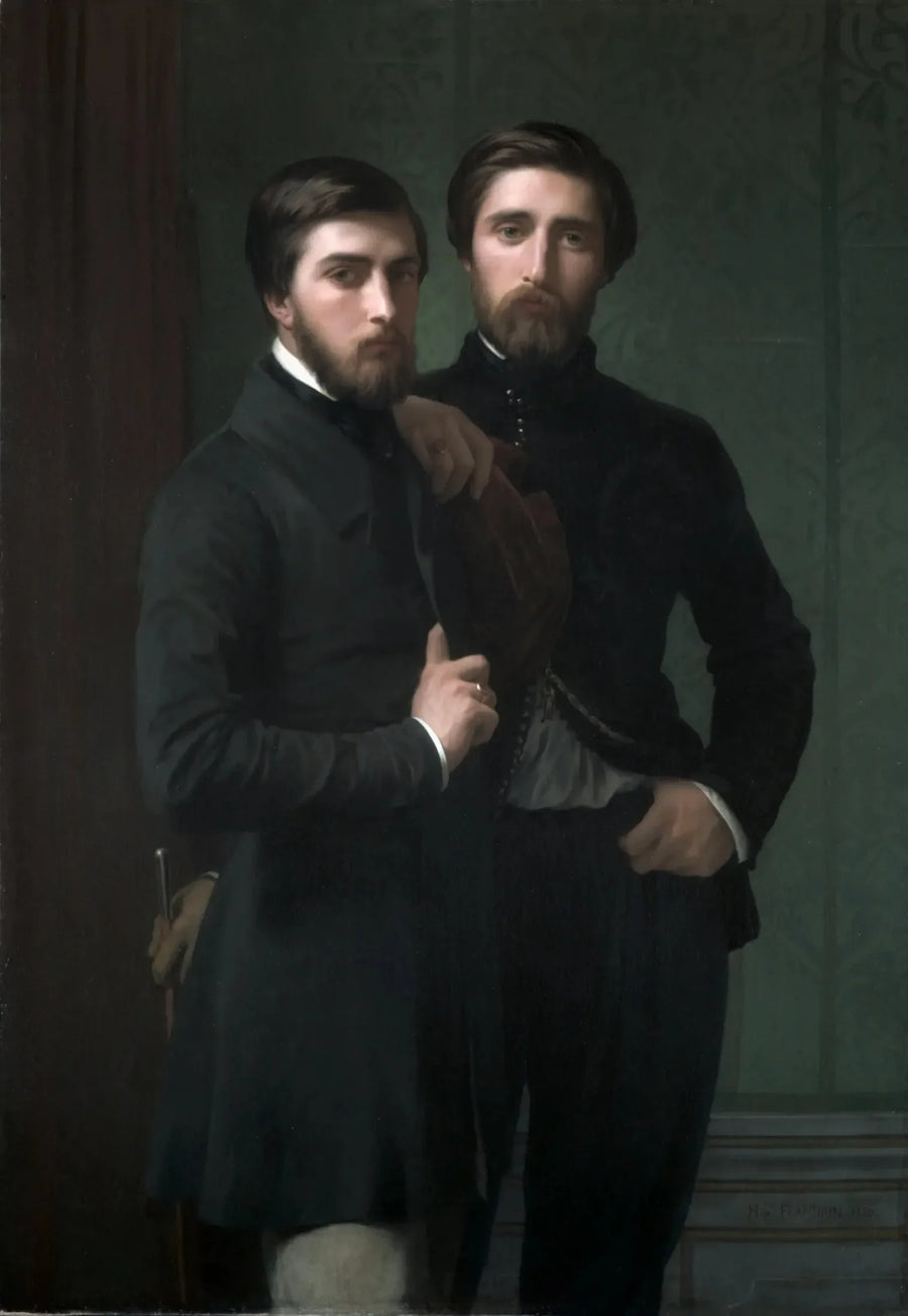 René-Charles Dassy og hans bror Jean-Baptiste-Claude-Amédé Dassy - Hippolyte Flandrin