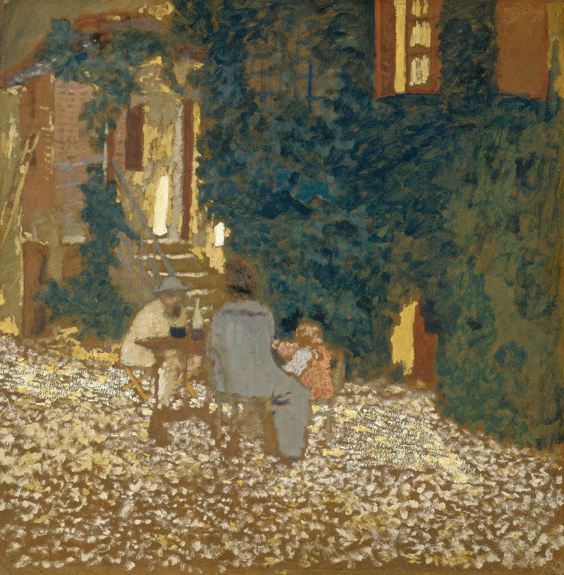 Måltid i en hage - Édouard Vuillard