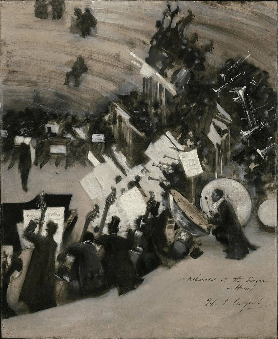 Orkesterprøve Pasdeloup i Cirque d'Hiver - John Singer Sargent