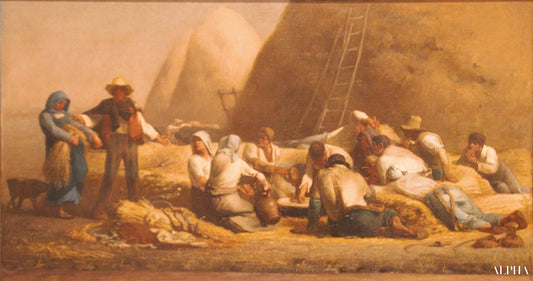 Repos des moissonneurs - Jean-François Millet - Reproductions de tableaux et peintures haut de gamme