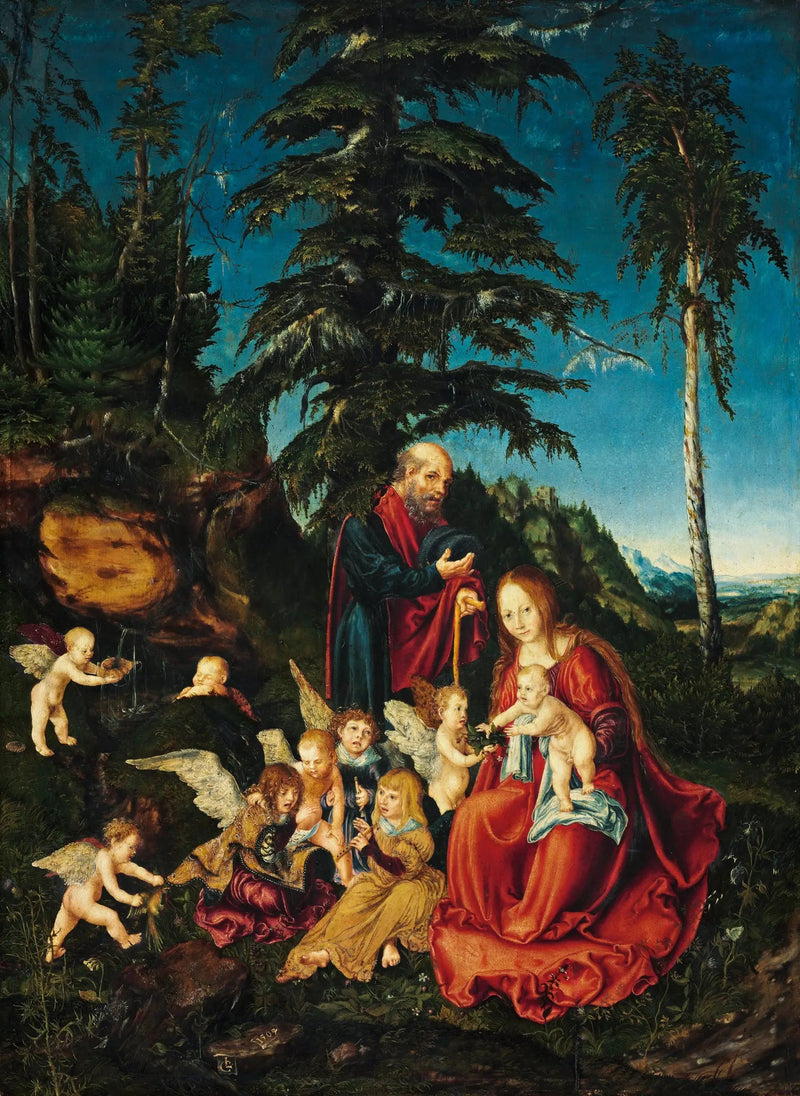 Hvile under flukten til Egypt - Lucas Cranach den eldre