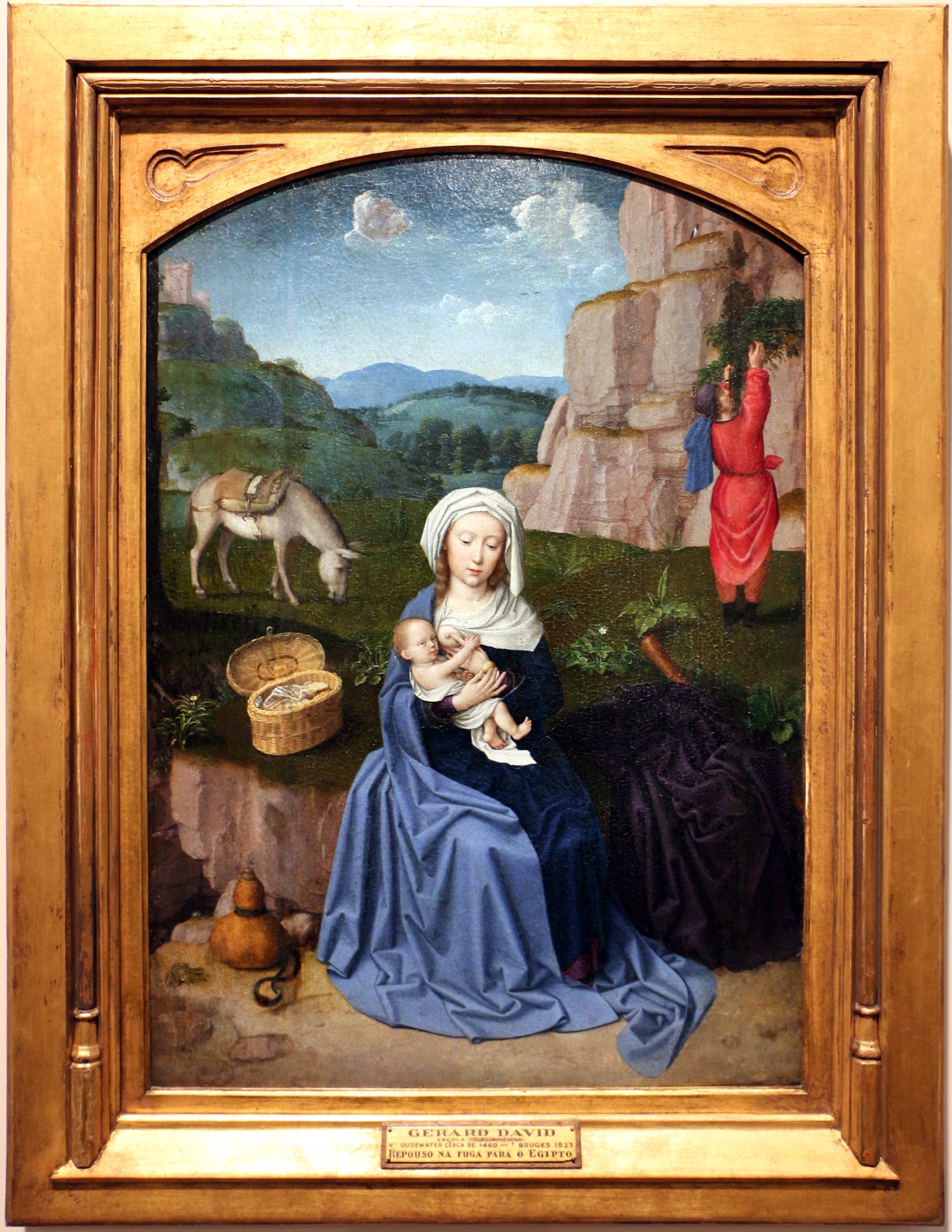 Reposez-vous pendant le vol vers l’Égypte - Gérard David - Alpha Reproduction