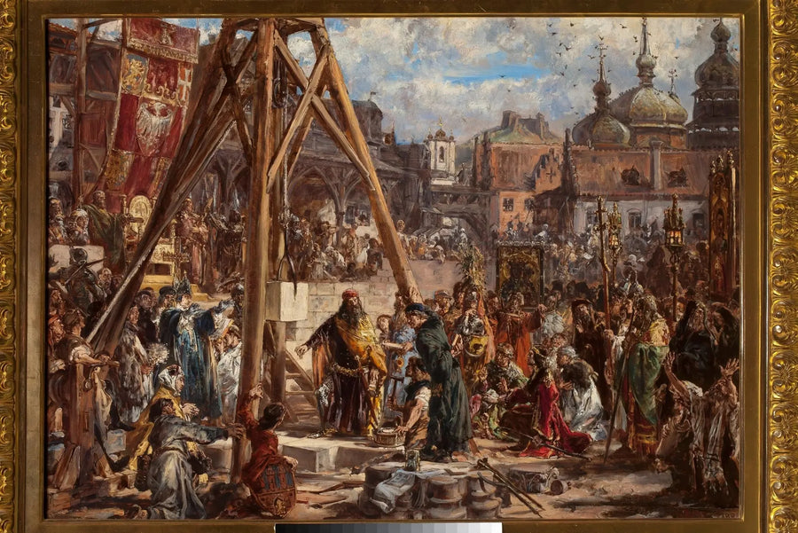 Reproduksjon av Russland. Rikdom og utdanning, ca. 1366 e.Kr., serie «Historie om sivilisasjonen i Polen» - Jan Matejko

Source:
Reprise de la Russie. Richesse et éducation, 1366 apr. J.-C., série « Histoire de la civilisation en Pologne » - Jan Matejko