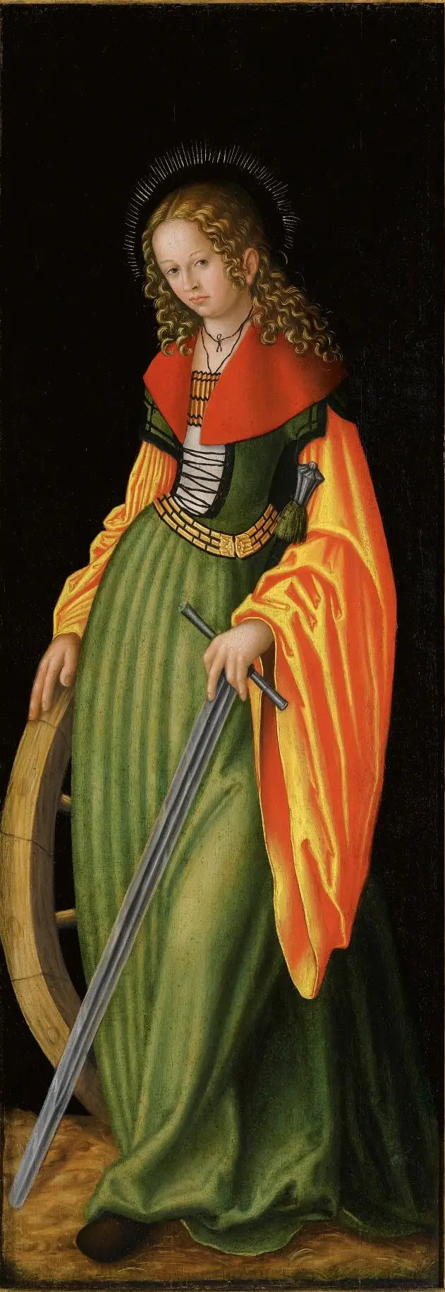 Retable de Feilitzsch [høyre side, forside]: Saint Catherine - Lucas Cranach den eldre