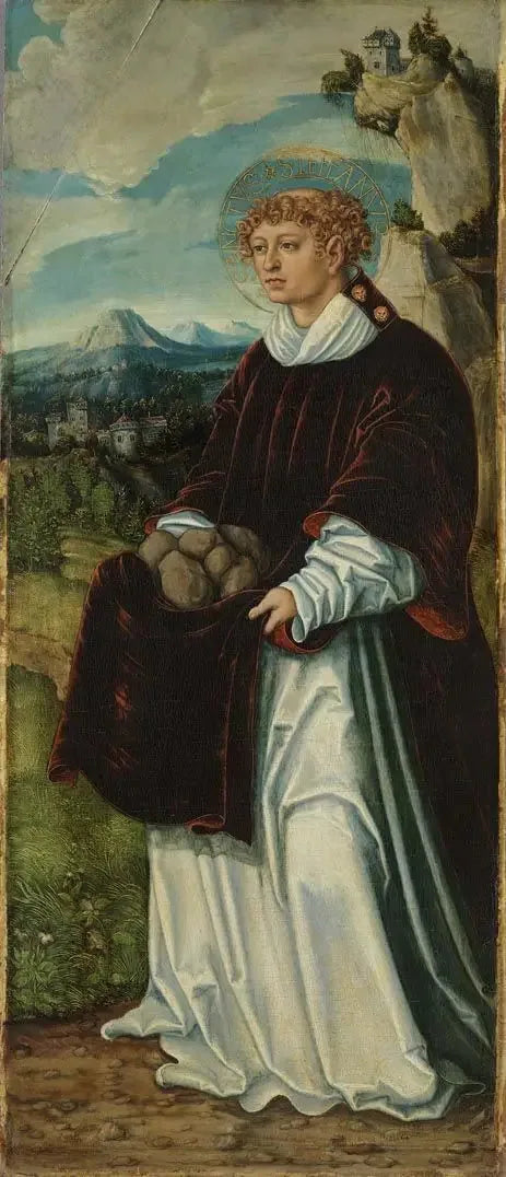 Retabel av Pfirtscher: Saint Étienne - Lucas Cranach den eldre