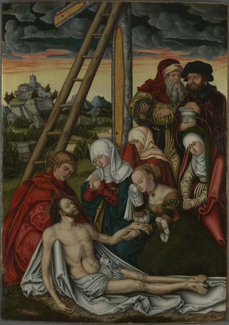 Retabel av Pierre og Paul: Kristi sorgespill - Lucas Cranach den eldre