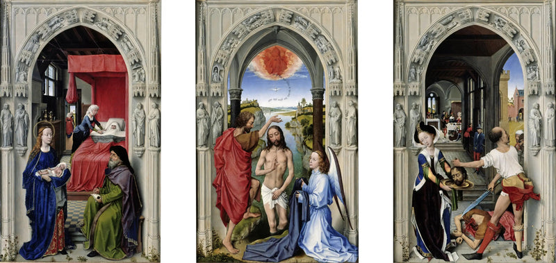 Retabel av Saint Johannes Døperen - Rogier van der Weyden