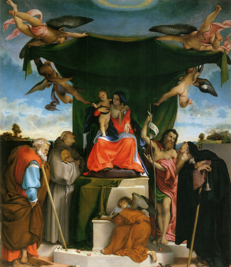 San Bernardino-altarretabel i Pignolo - Lorenzo Lotto