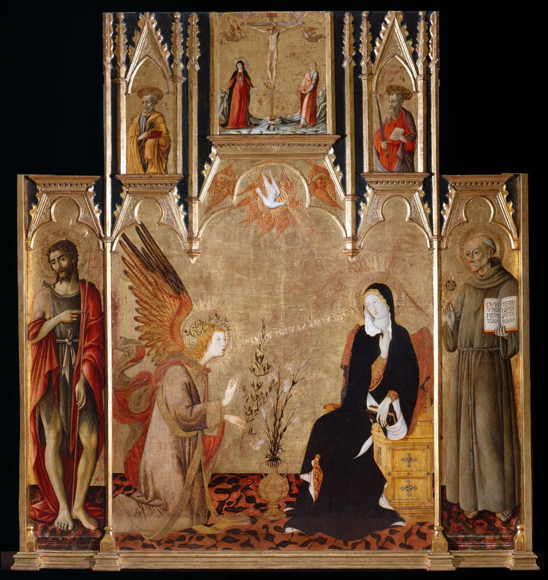 San Pietro-altarretabel i Ovile - Matteo di Giovanni