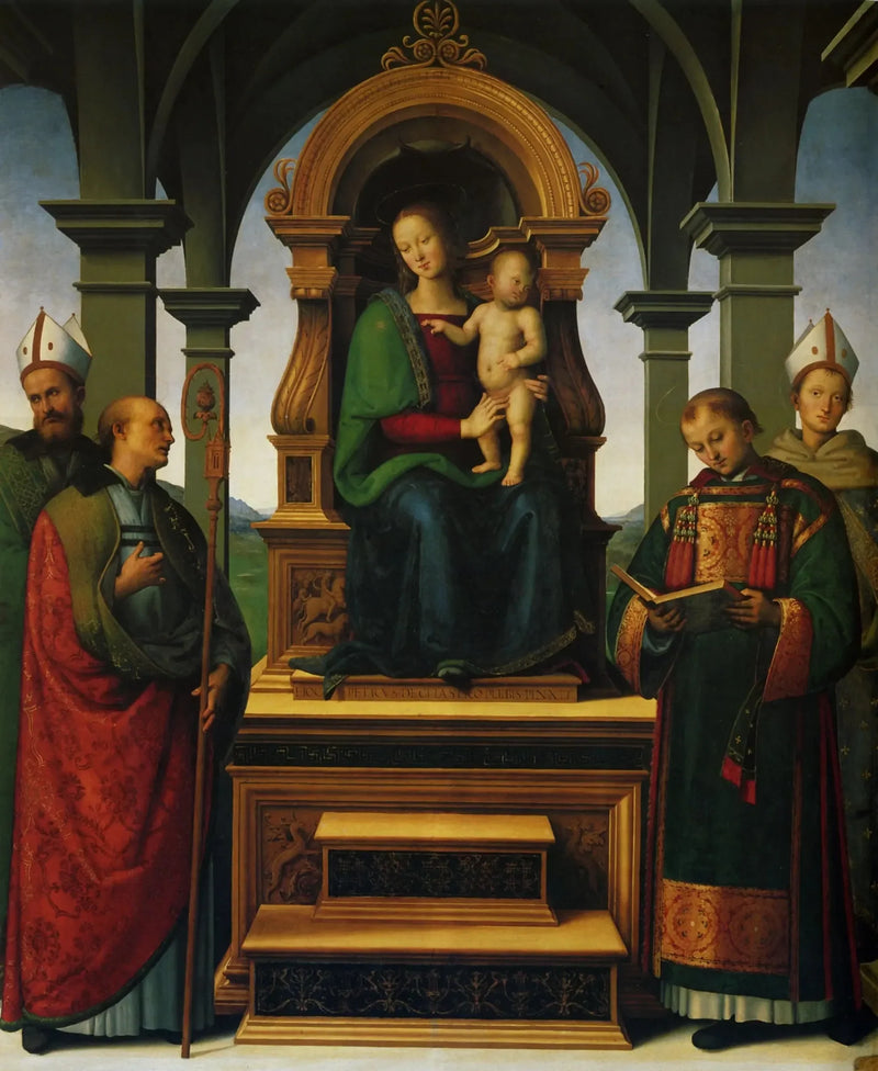 Retable av Decemvirene - Pietro Perugino