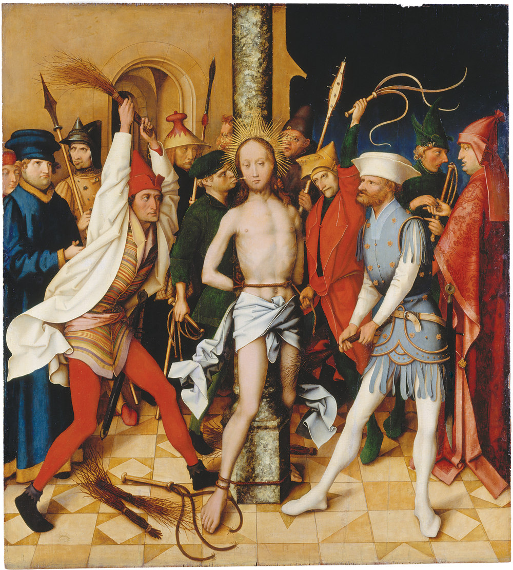 Retable dominicain de Francfort : Flagellation - Hans Holbein the Elder image 1 tableau peint à l’huile sur toile
