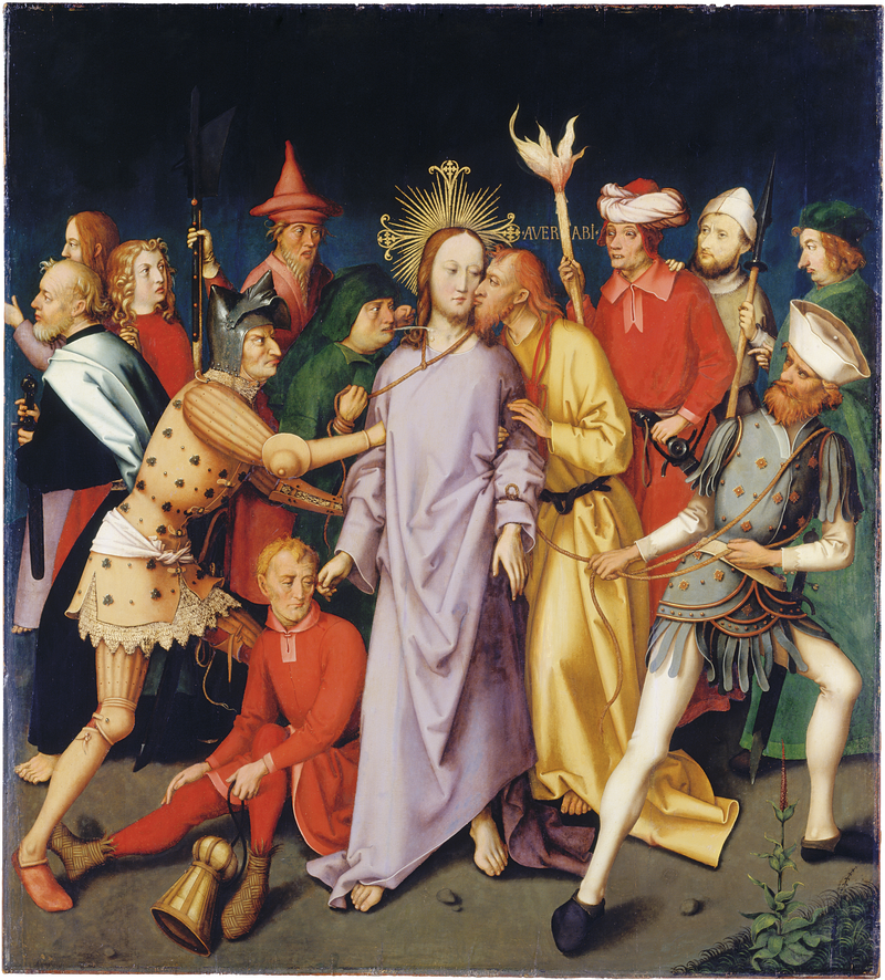 Dominikansk altertavle fra Frankfurt: Kristus blir arrestert - Hans Holbein den eldre