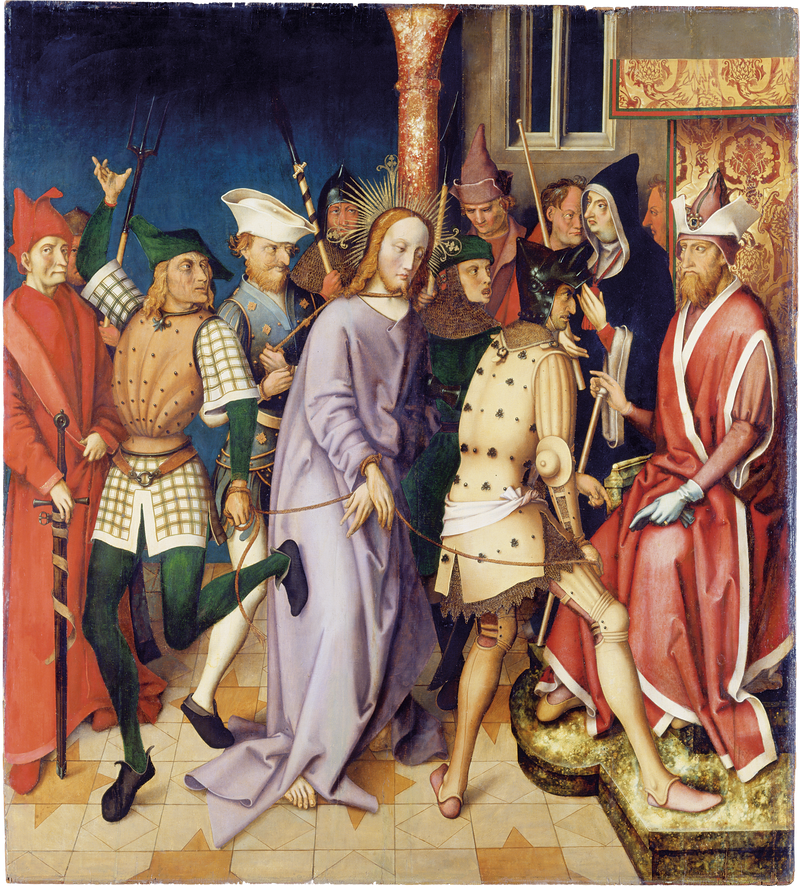 Dominikansk alter fra Frankfurt: Kristus foran Pontius Pilatus - Hans Holbein den eldre