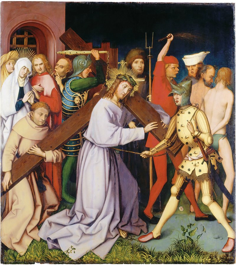 Dominikansk altertavle fra Frankfurt: Port de la Croix - Hans Holbein den eldre
