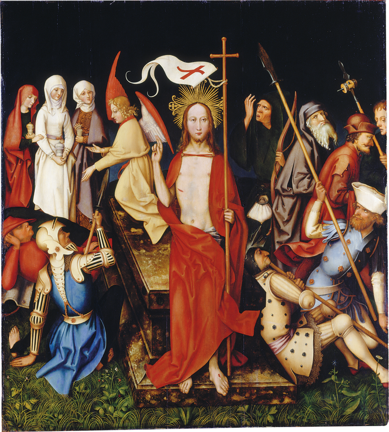 Dominikansk alter fra Frankfurt: Oppstandelsen - Hans Holbein den eldre