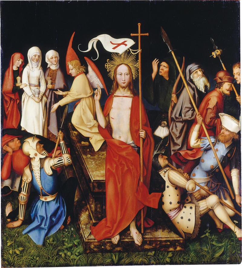 Dominikansk alter fra Frankfurt: Oppstandelsen - Hans Holbein den eldre