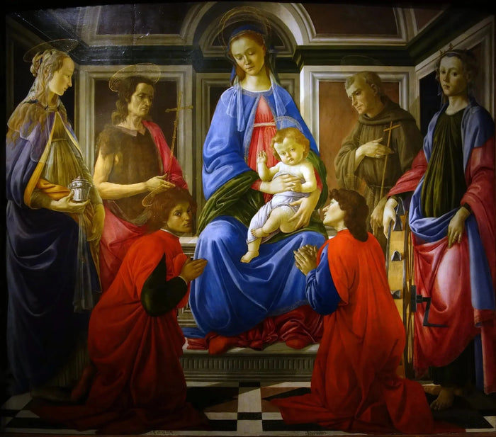 Altertavlen kjent som Sant'Ambrogio, ca 1470 - Sandro Botticelli