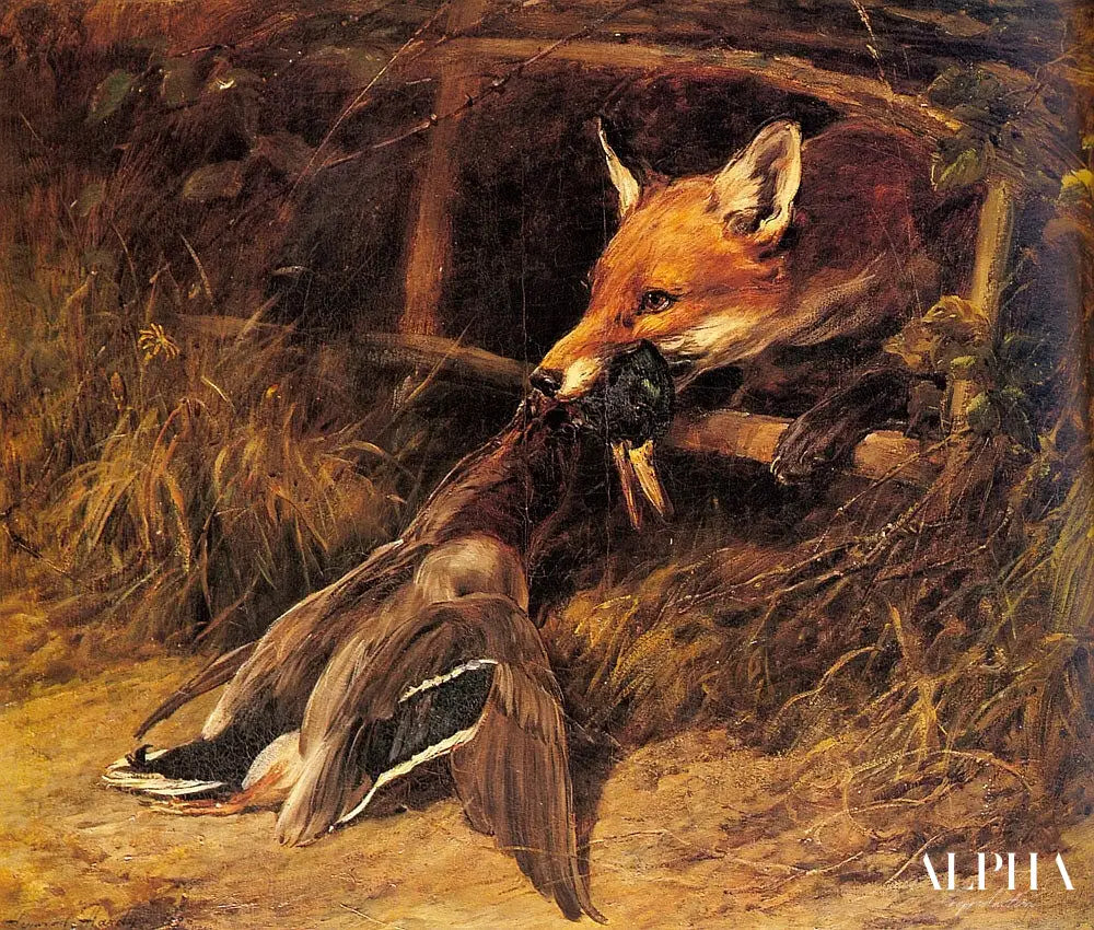 Retour à la tanière du renard, 1896 - Heywood Hardy - Reproductions de tableaux et peintures haut de gamme