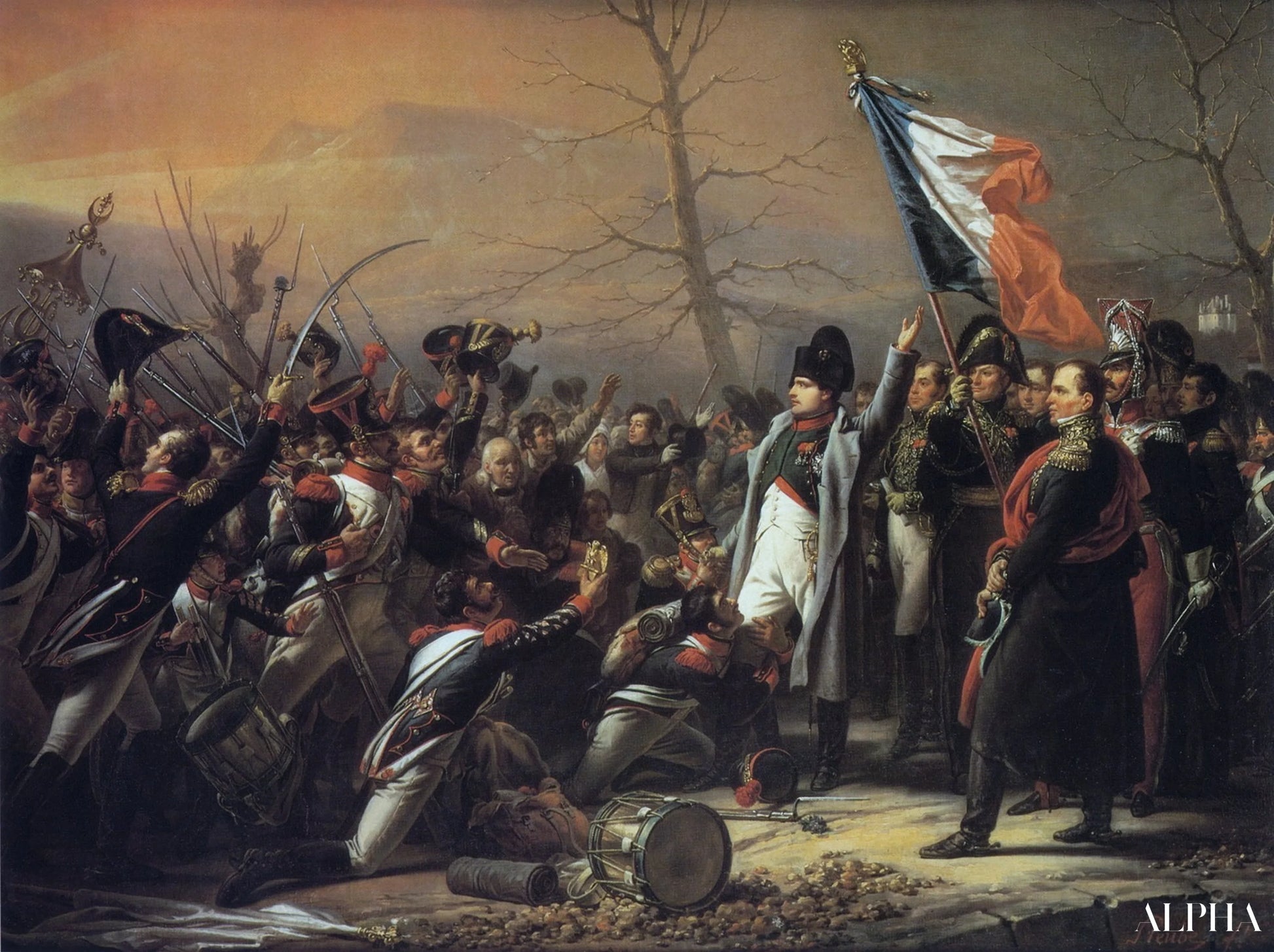 Reproduction du tableau « Retour de Napoléon de l'île d'Elbe - Charles de Steuben » par Alpha Reproduction en peinture à l’huile