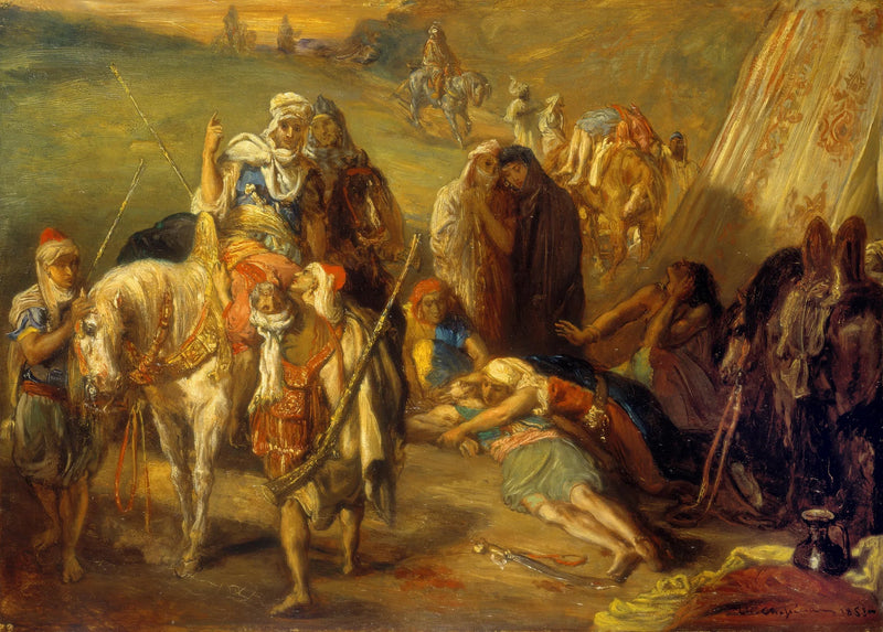 Tilbake til de sårede - Théodore Chassériau