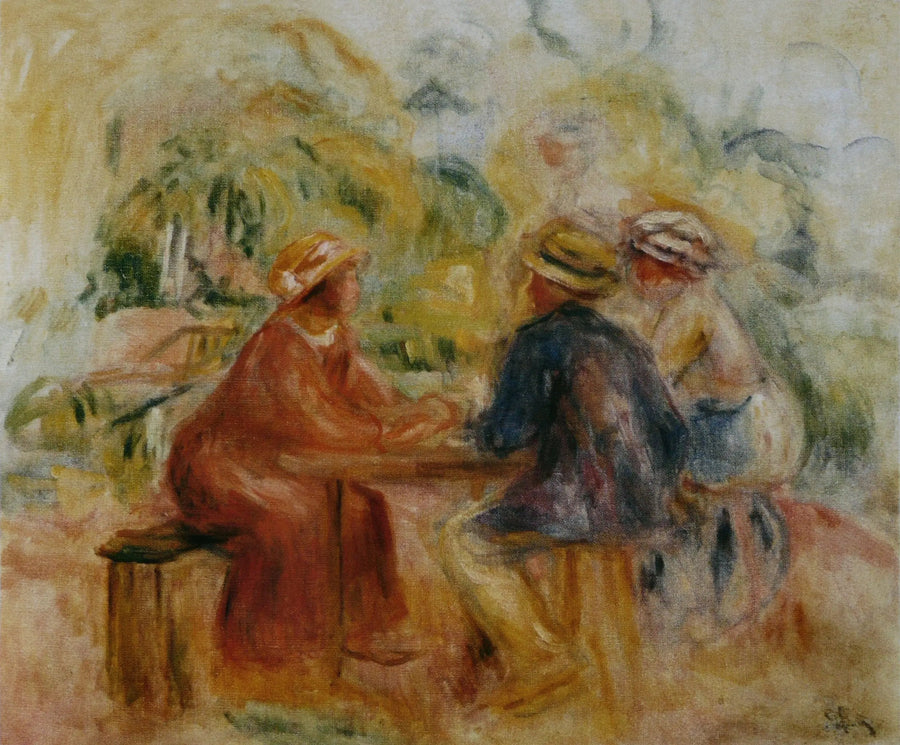 Møte i hagen - Pierre-Auguste Renoir