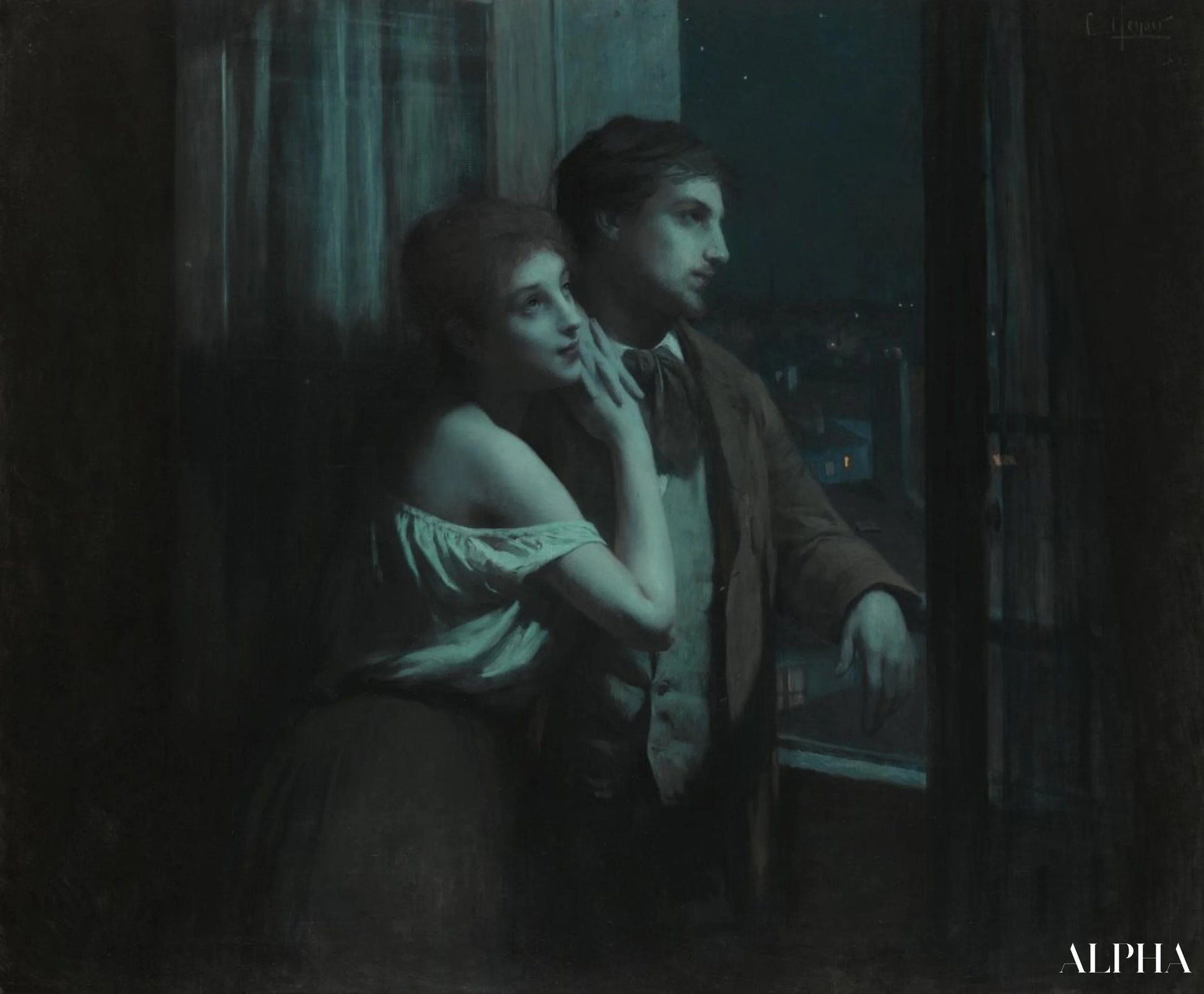 Rêverie - Charles-Amable Lenoir - Reproduksjoner av malerier og høykvalitets malerier