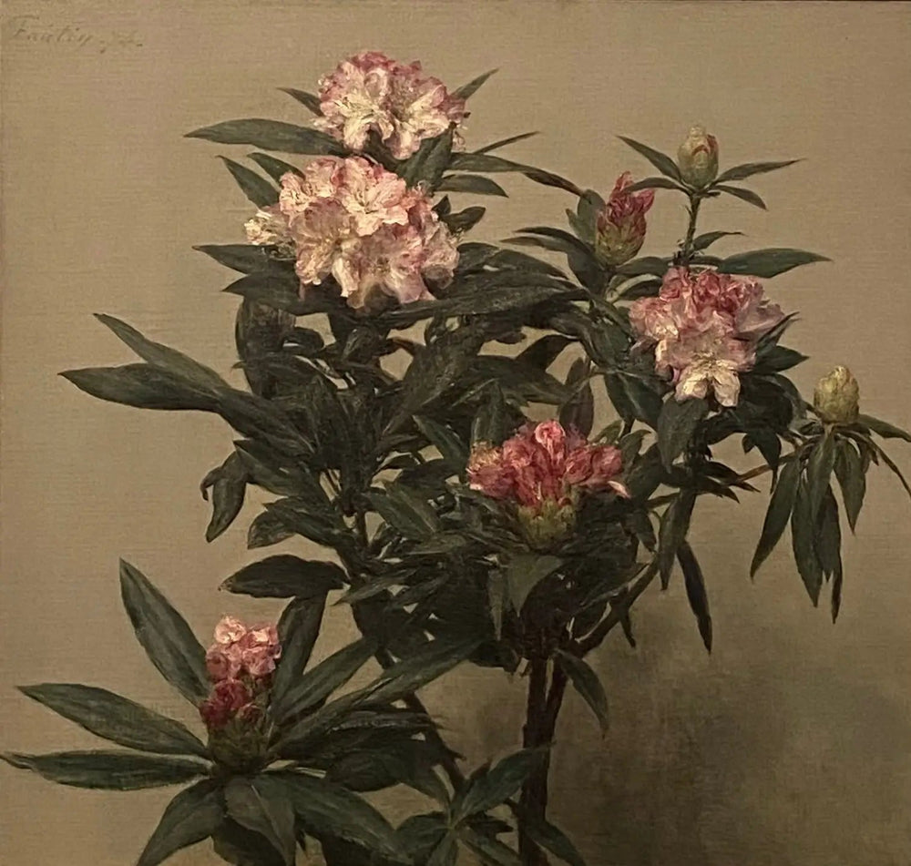 Rhododendrons - Henri Fantin-Latour image 1 reproduction réalisée par Alpha Reproduction
