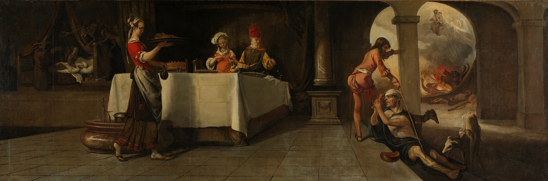 Le riche et le pauvre Lazare - Barent Fabritius