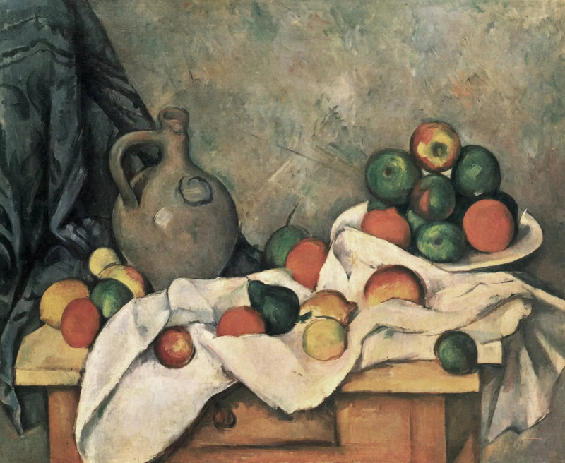 Gardin, krukke og fruktskål - Paul Cézanne