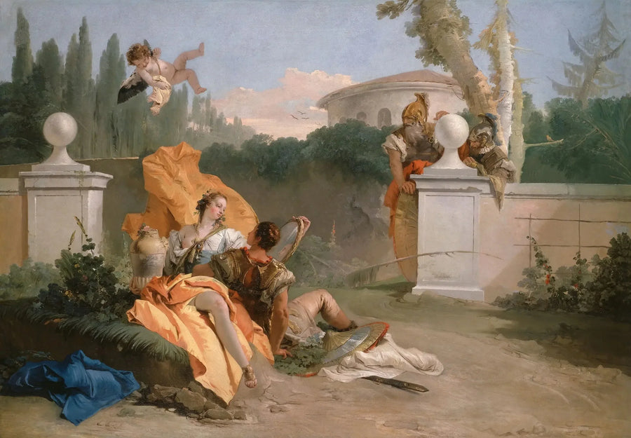 Rinaldo og Armida i hagen sin - Giovanni Battista Tiepolo
