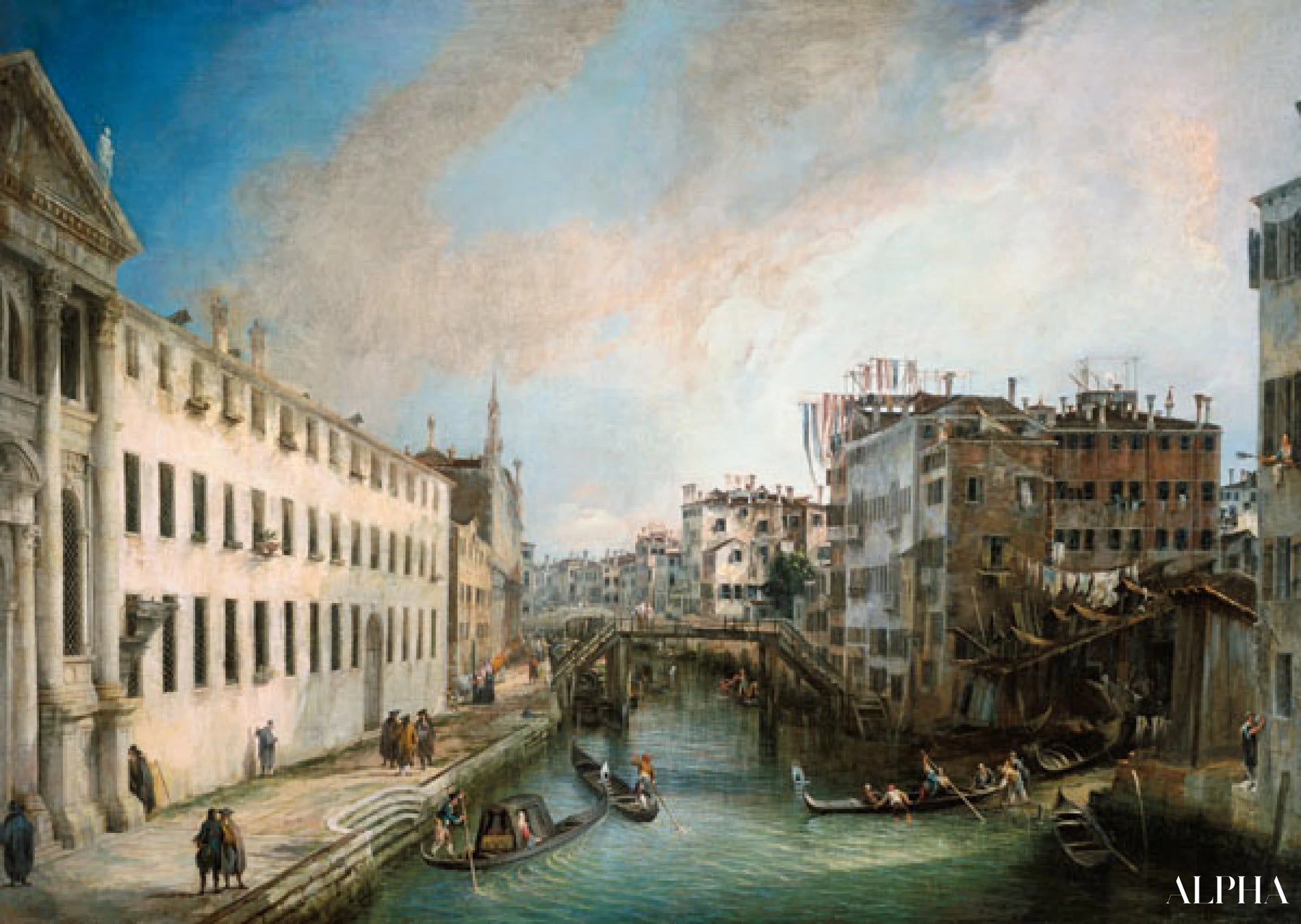 Rio dei Mendicanti - Canal Giovanni Antonio - Reproduksjoner av høykvalitets malerier og bilder