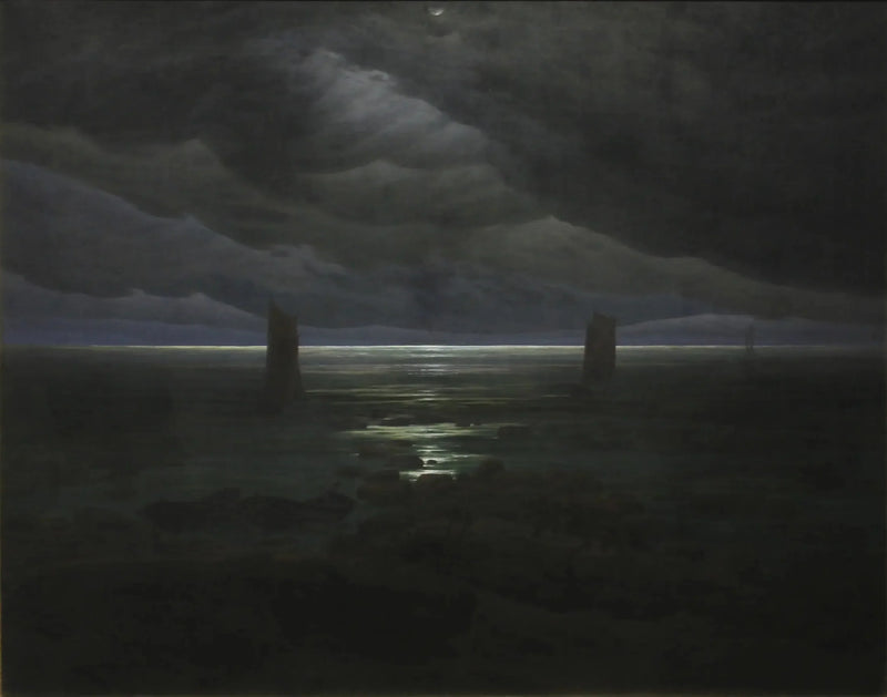 Måneskinnskyst - Caspar David Friedrich