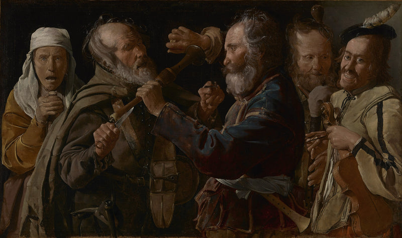 Musikere i slagsmål - Georges de La Tour