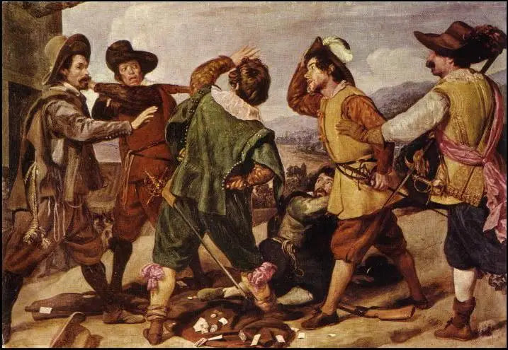 Kamp mellom soldater foran den spanske ambassaden - Diego Velázquez