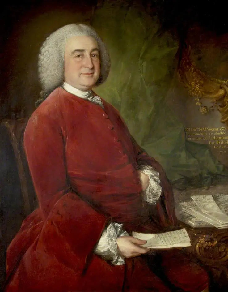Robert Craggs Nugent, Lord Clare (1709–1788) - Thomas Gainsborough

Source:
Robert Craggs Nugent, Lord Clare (1709–1788) - Thomas Gainsborough