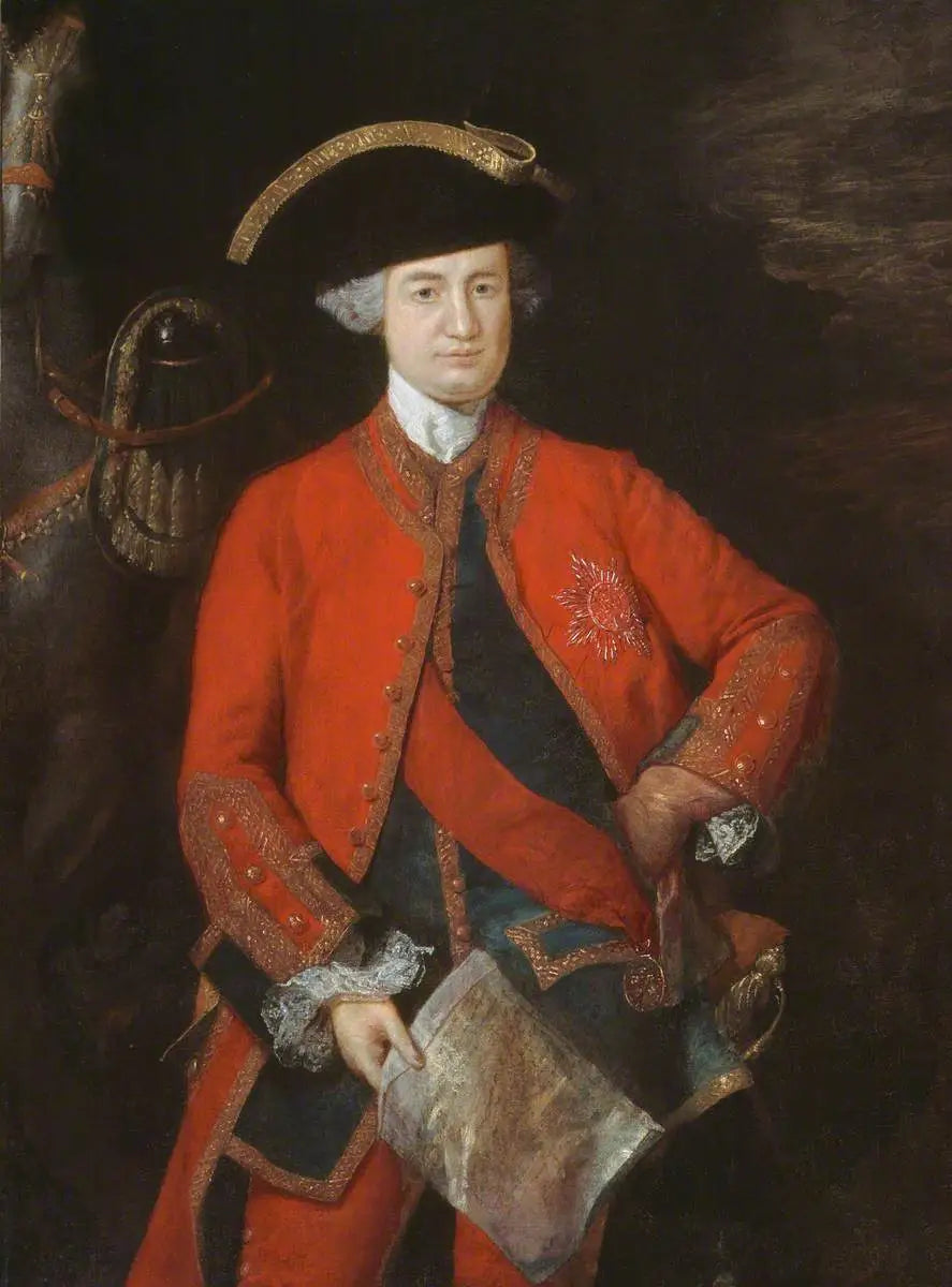Robert, Lord Clive (1725–1774), i generaloffisers uniform - Thomas Gainsborough

Source:
Robert, Lord Clive (1725–1774), en uniforme d'officier général - Thomas Gainsborough