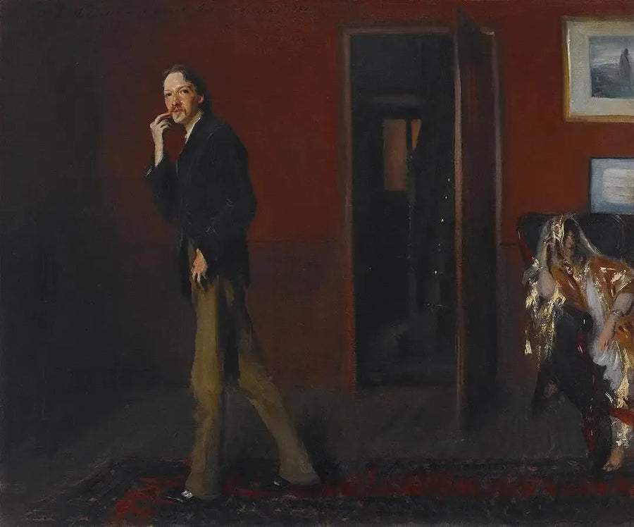 Robert Louis Stevenson og hans kone - John Singer Sargent