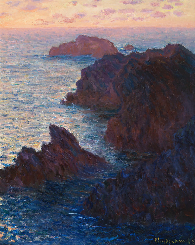 Bergarter i Belle-ITIle, Port-Domois W1101 - Claude Monet