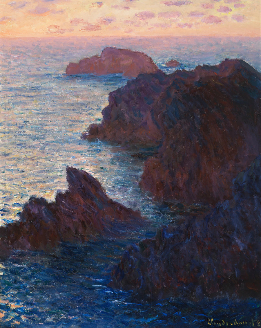 Bergarter i Belle-ITIle, Port-Domois W1101 - Claude Monet