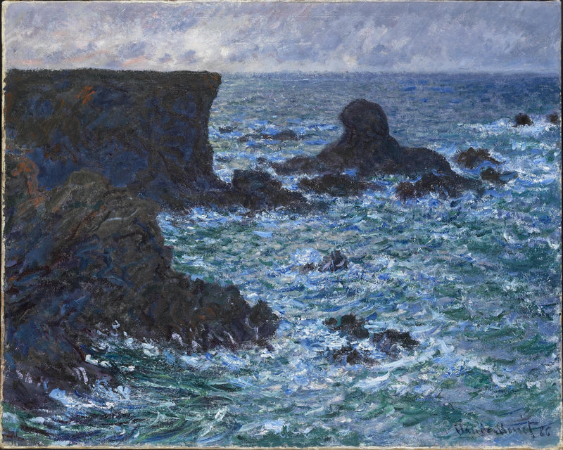 Bergarter i Port-Coton, Lion Rock W1091 - Claude Monet
