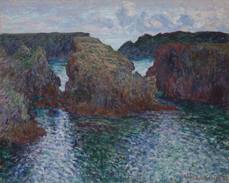 Les Rochers i Port-Goulphar, Belle-ITI W1095 - Claude Monet
