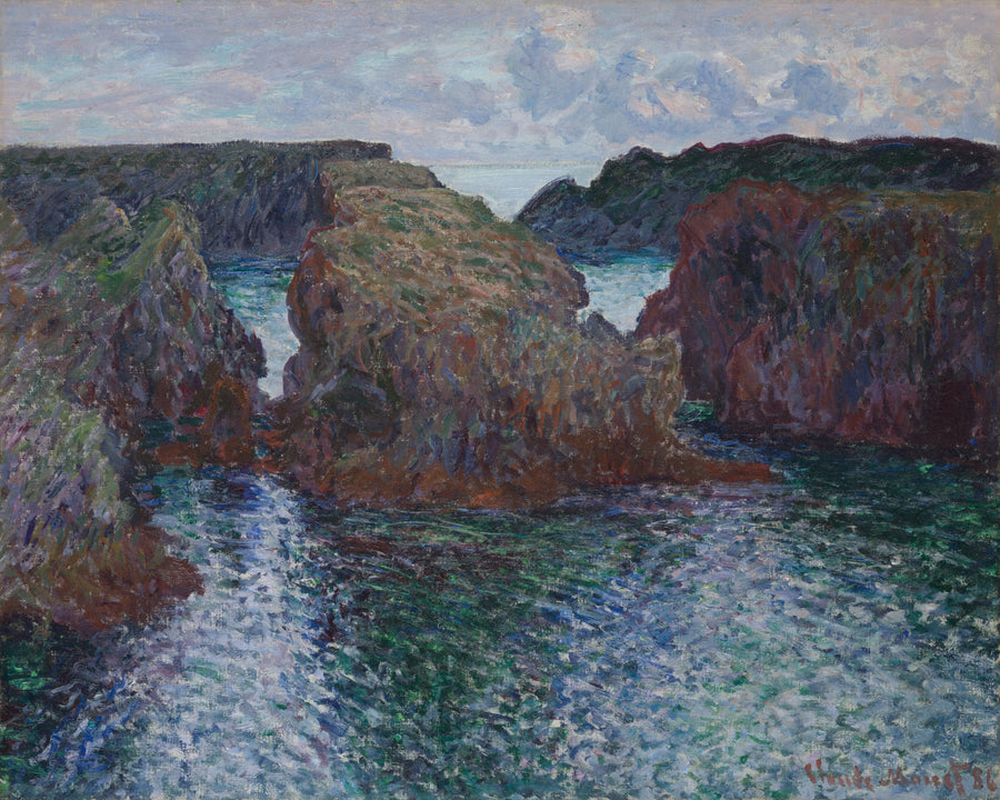 Les Rochers i Port-Goulphar, Belle-ITI W1095 - Claude Monet