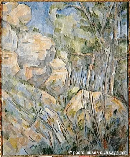 Klipper nær hulene over Château-Noir - Paul Cézanne