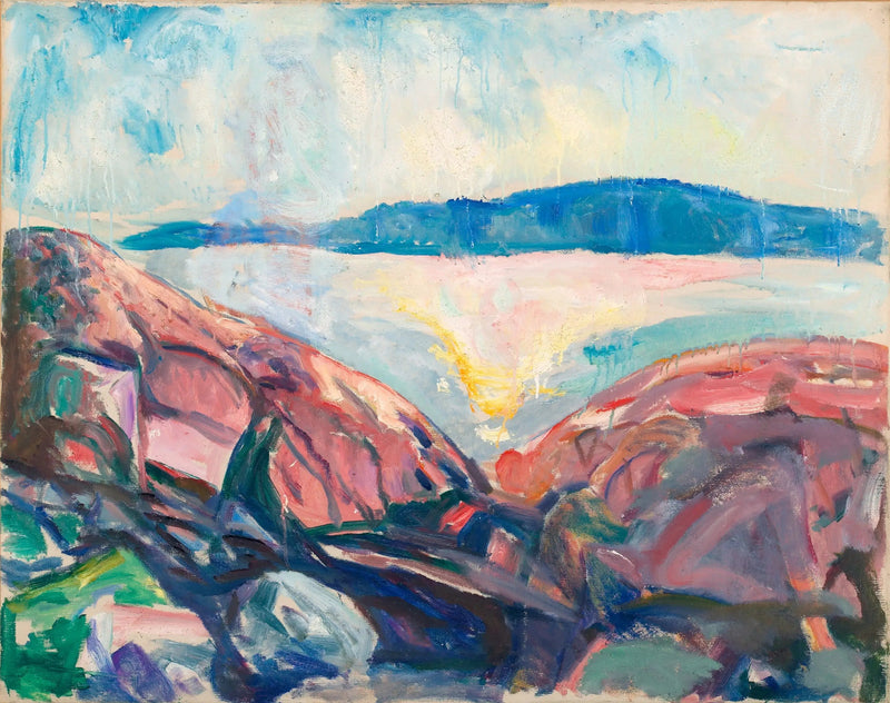 Røde klipper - Edvard Munch