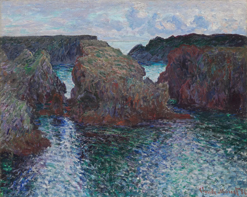 Steiner ved Port-Goulphar, på Belle-Île - Claude Monet
