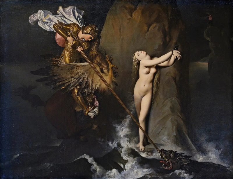 Roger som leverer Angélique - Jean-Auguste-Dominique Ingres